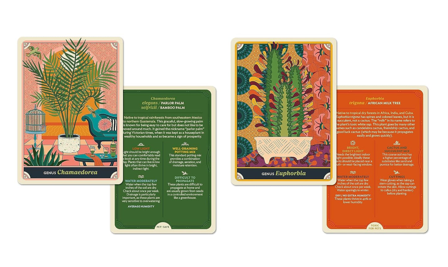 The Happy Houseplant Deck: 50 Cards for Intuitive Plant Care