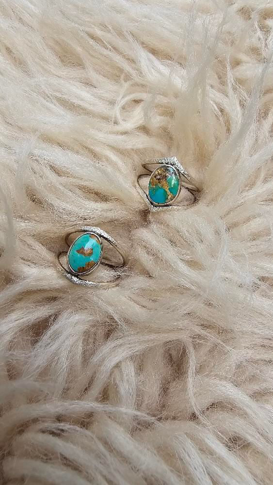 LUPANYXA "Stone Mountain Turquoise" Rings