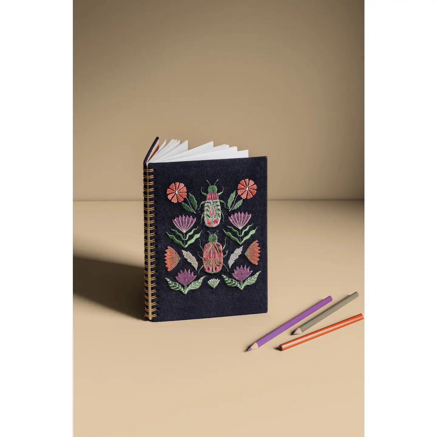 Danica Studio "Beetles" Embroidered Notebook *PRE-ORDER 7/3*