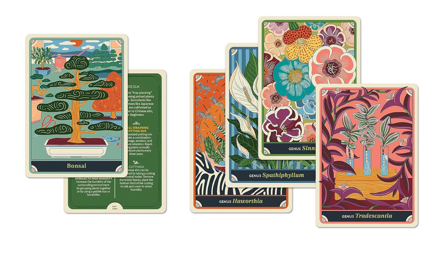 The Happy Houseplant Deck: 50 Cards for Intuitive Plant Care