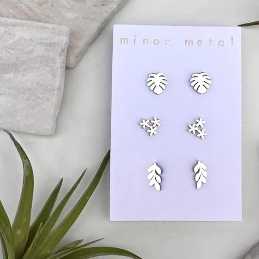 Minor Metal Plant Lover 3-Stud Set