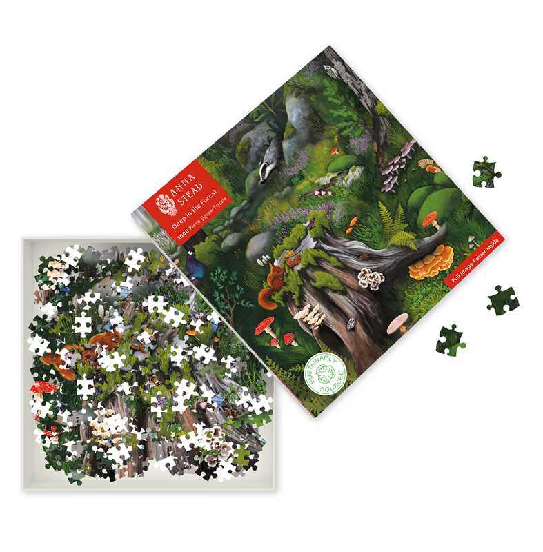 Sustainable Jigsaw Puzzle by Anna Stead: Deep in the Forest *PRE-ORDER 12/5*