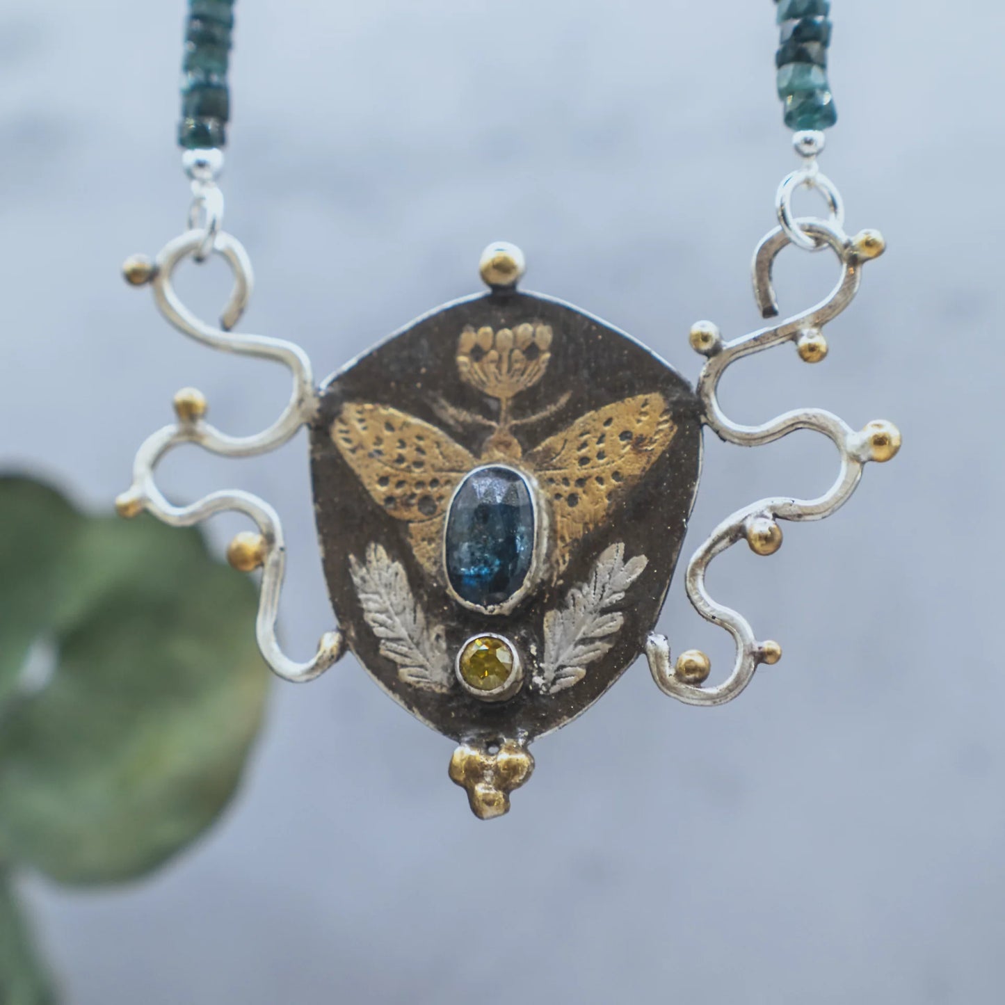 Aster Jewelry "Nouveau Modern Butterfly" Necklace