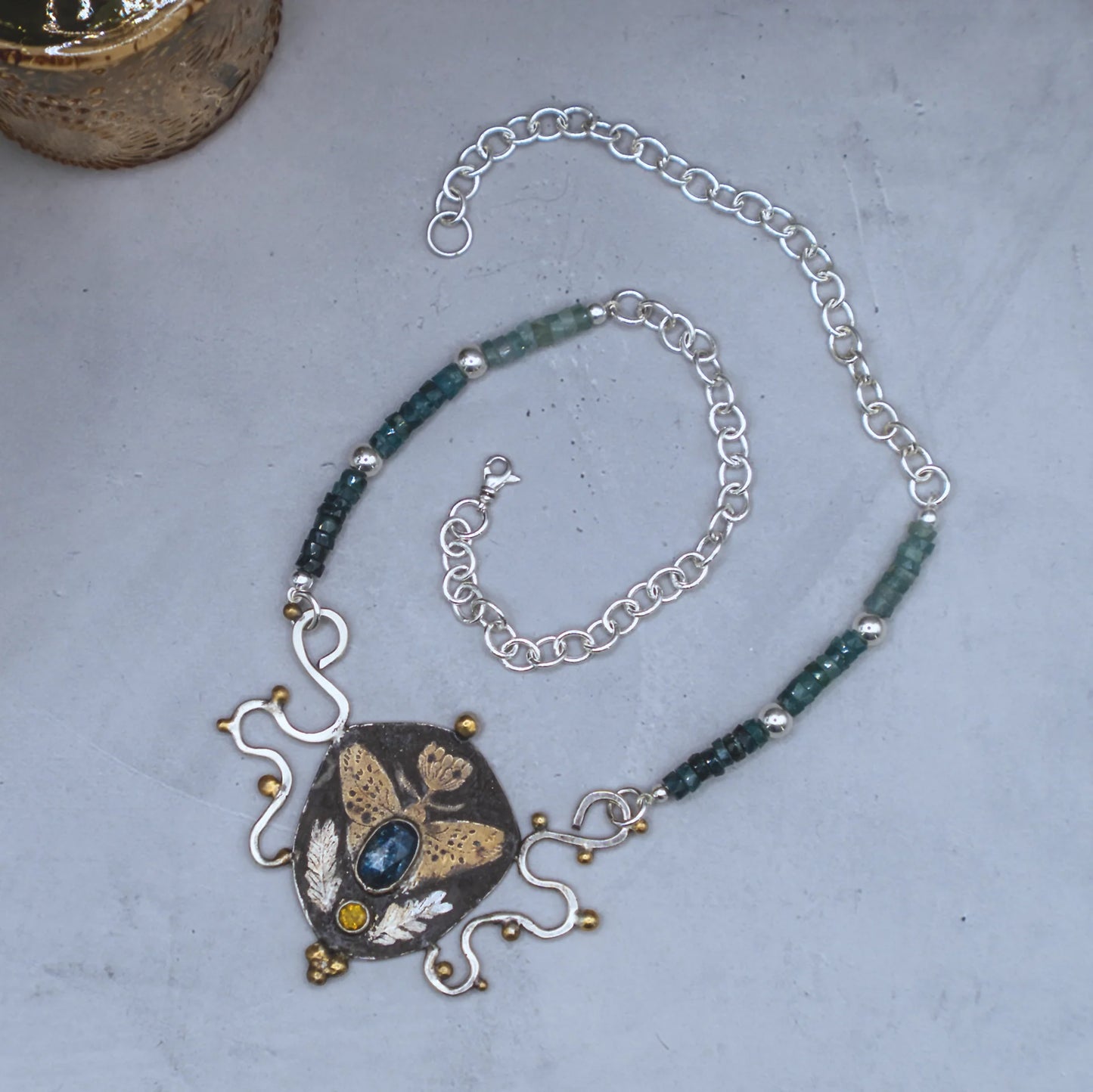 Aster Jewelry "Nouveau Modern Butterfly" Necklace