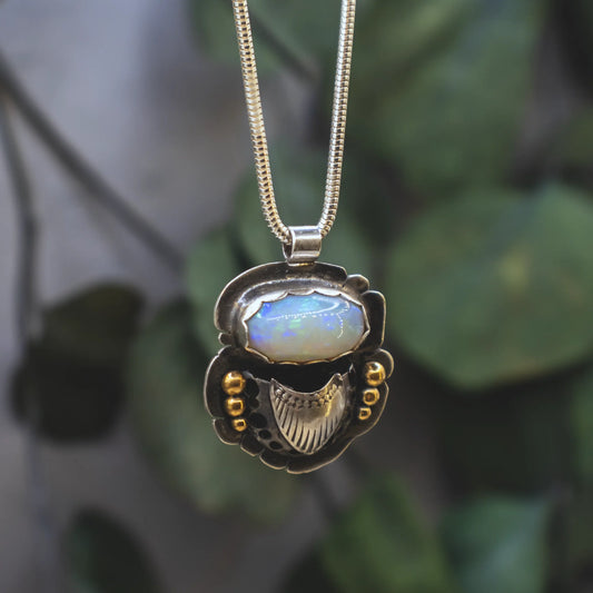Aster Jewelry "Opal Scarab" Necklace