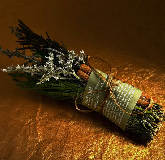 Topanga Window "Cedar Smoke Cleansing Stick" w/Rosemary, Thyme + Cinnamon