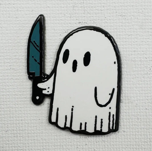 Strike Gently Co. "Stabby Ghost" Enamel Pin