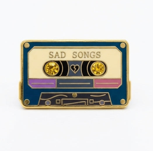 Strike Gently Co. "Sad Songs" Enamel Pin *Pre-Order 1/29*