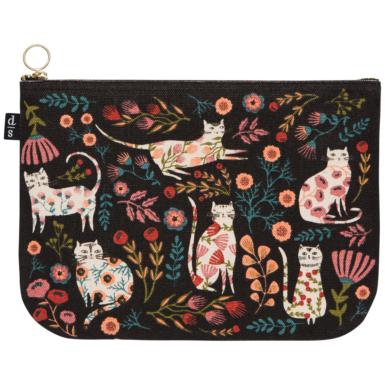 Danica Studio "Catbloom" Large Zipper Pouch *PRE-ORDER 7/3*