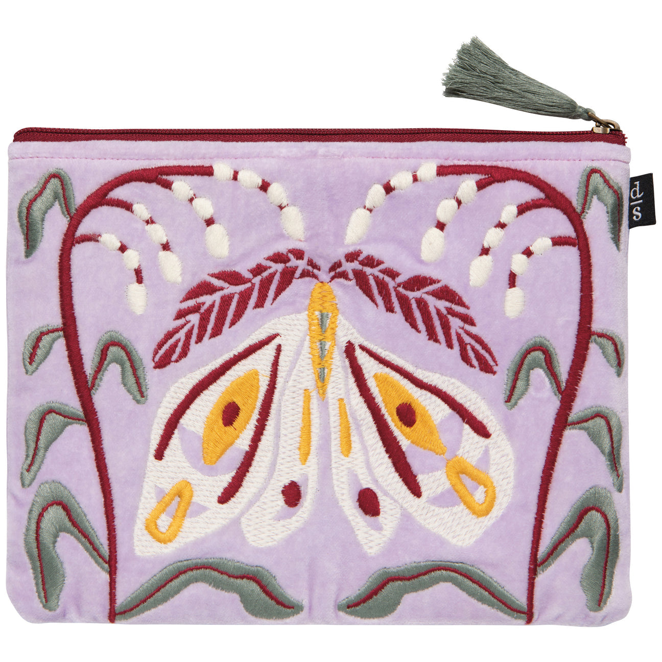 Danica Studio "Nocturna" Embroidered Flat Pouch *PRE-ORDER 7/3*