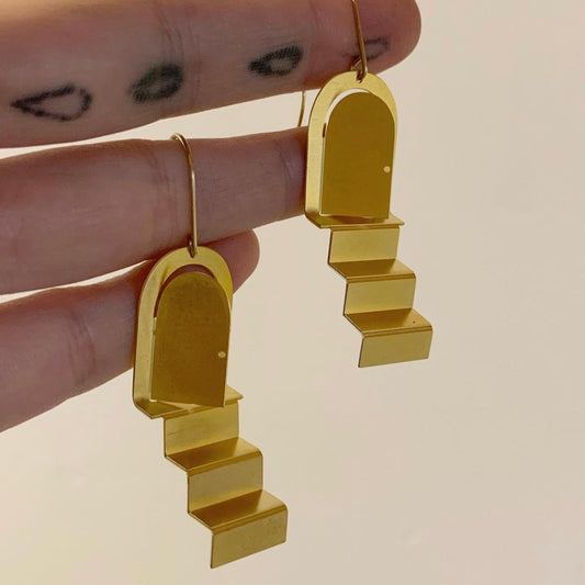 While Odin Sleeps “Stairways” Earrings