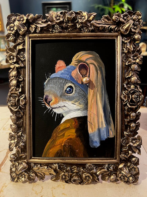 Kelly Lyles "Squirrel with a Pearl Earring II"