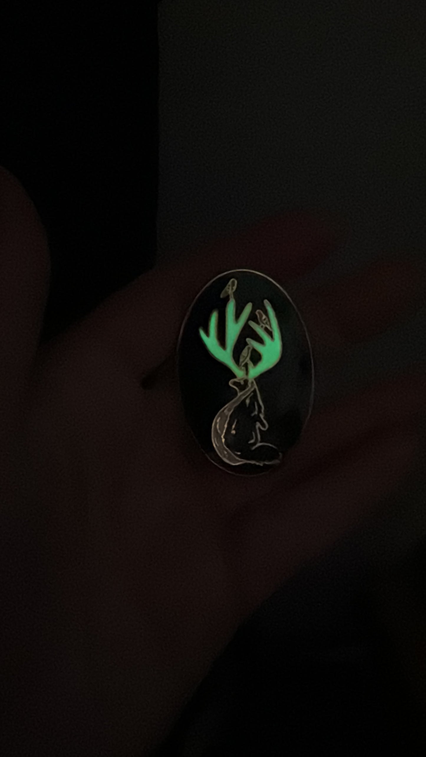 Of Moth and Flame "Skunkalope" Enamel Pin (Glow in the Dark!)