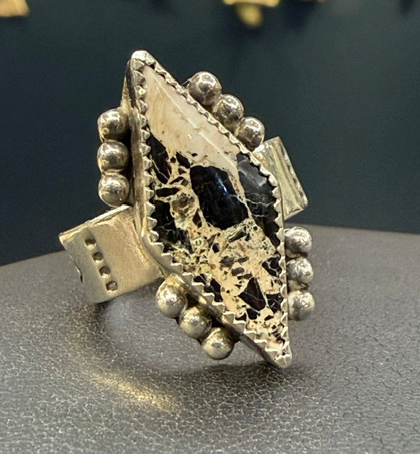 Neon Ghost "White Buffalo" Sterling Ring