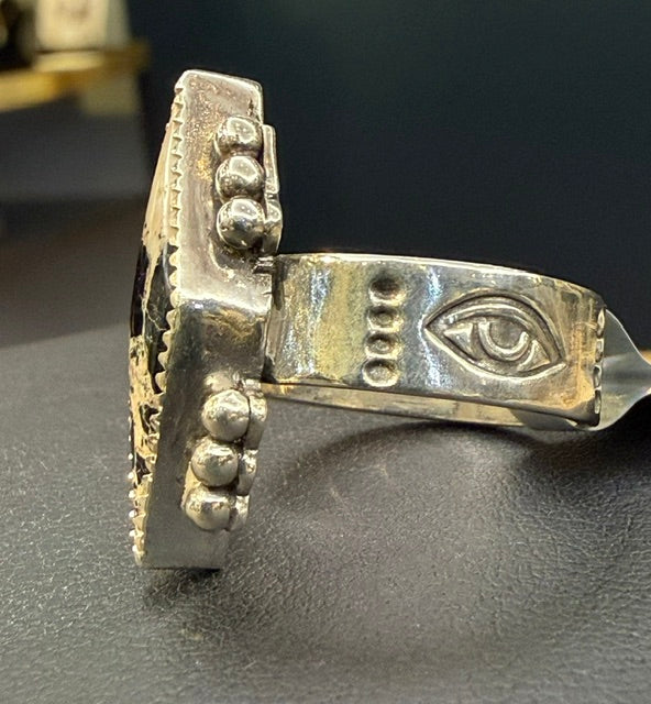 Neon Ghost "White Buffalo" Sterling Ring