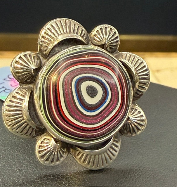Neon Ghost "Fordite" Ring