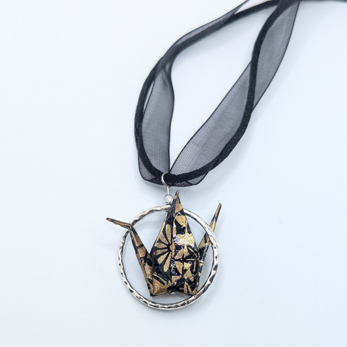 Chronic Baubles Origami "Gold Washi Crane" Choker