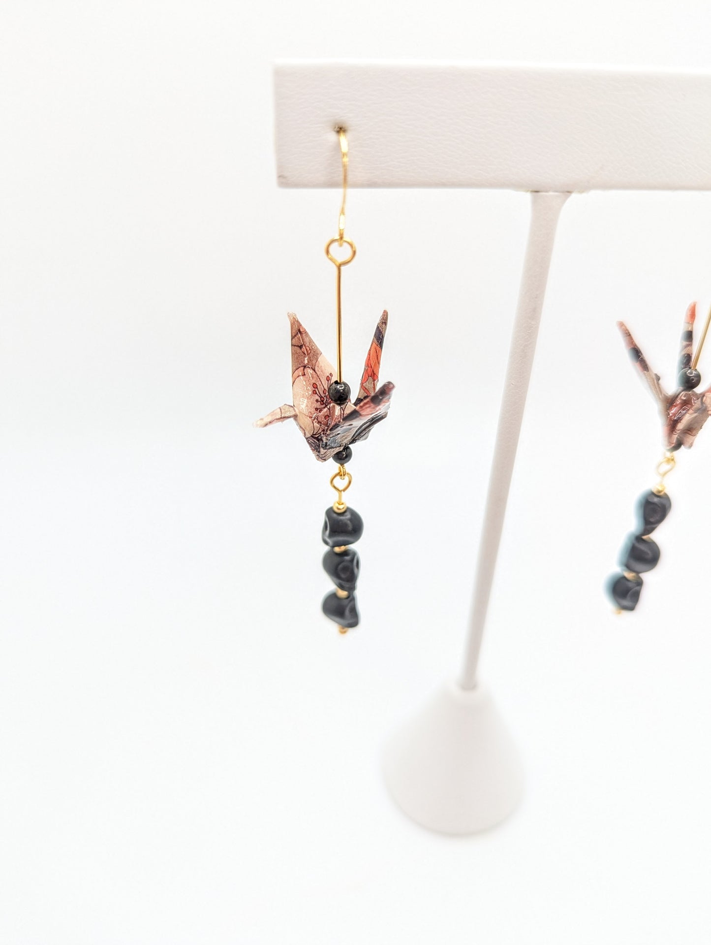 Chronic Baubles Jewelry "Growth and Decay" Crane Earrings