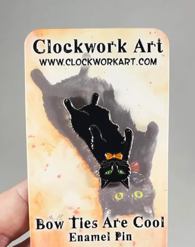 Pin esmaltado "Las pajaritas son geniales" de Clockwork Art