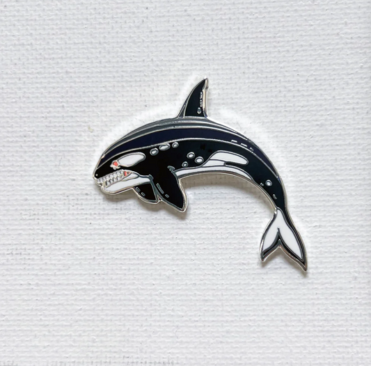 Strike Gently Co. "Orca" Enamel Pin