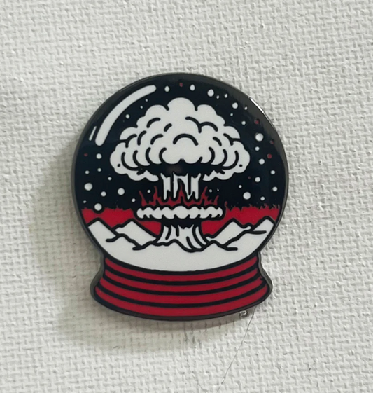 Strike Gently Co. "Nuclear Winter Snowglobe" Enamel Pin