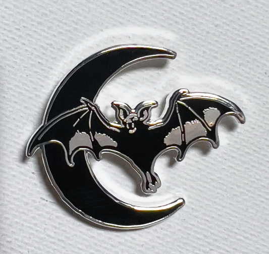 Strike Gently Co. "Moon Bat" Enamel Pin