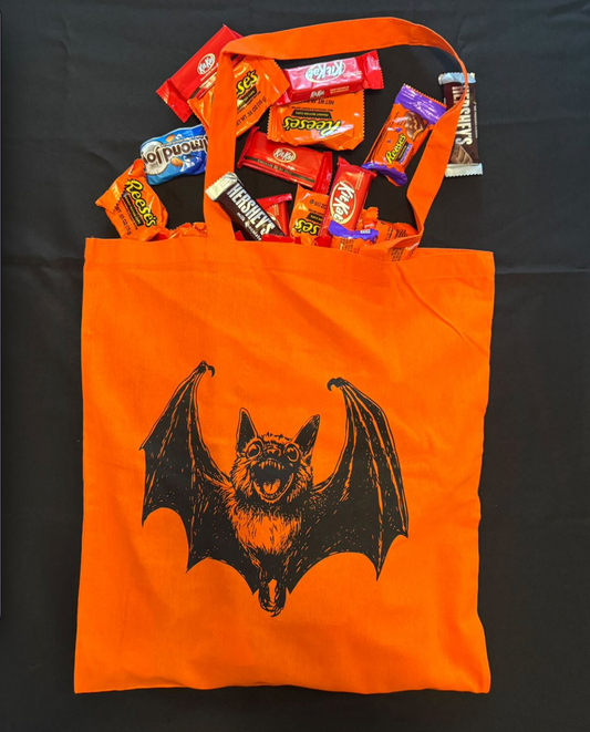 Kerstin Graudins "Bat" Orange Tote Bag