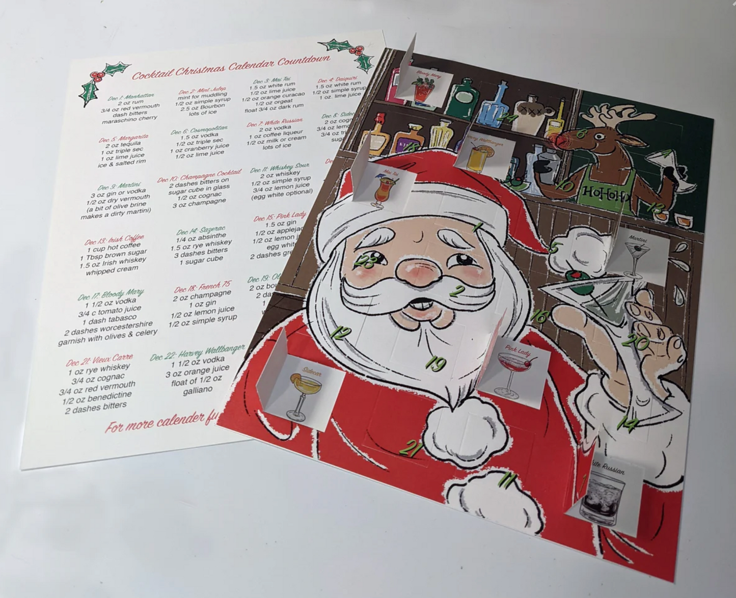 Print Witchery Christmas Cocktails Advent Calendar