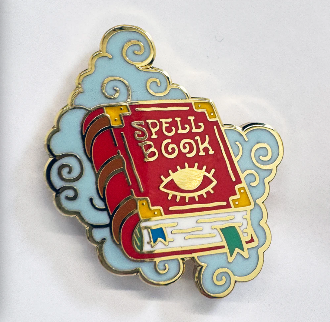 Strike Gently Co. "Spell Book" Enamel Pin