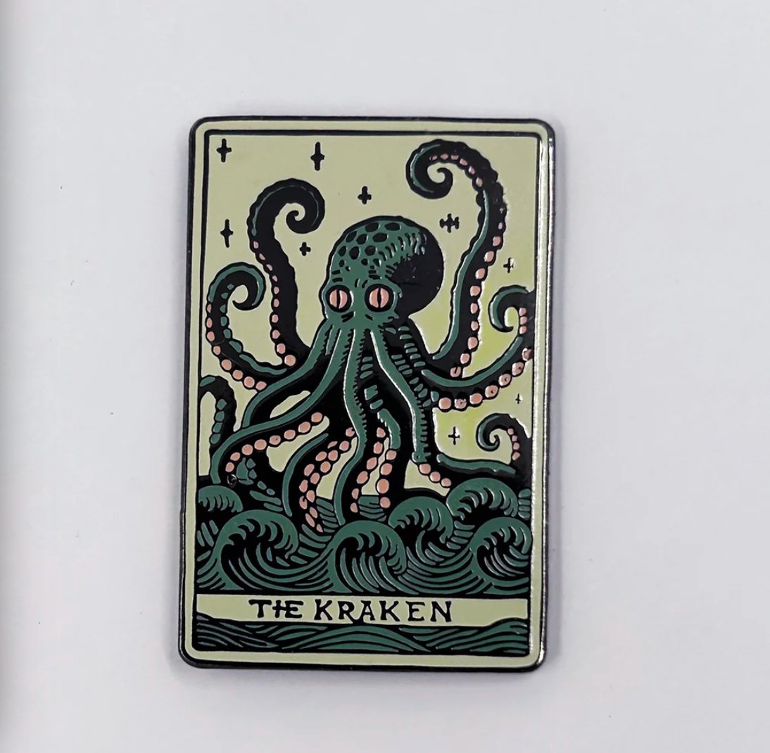 Strike Gently Co. "Kraken Tarot" Enamel Pin