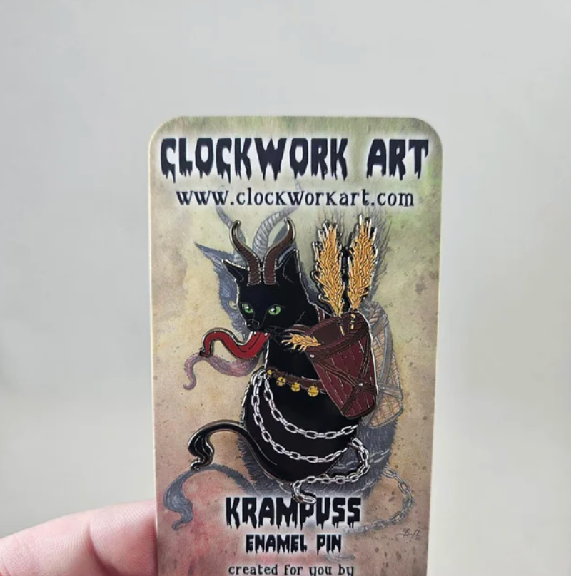 Clockwork Art "Krampuss" Enamel Pin