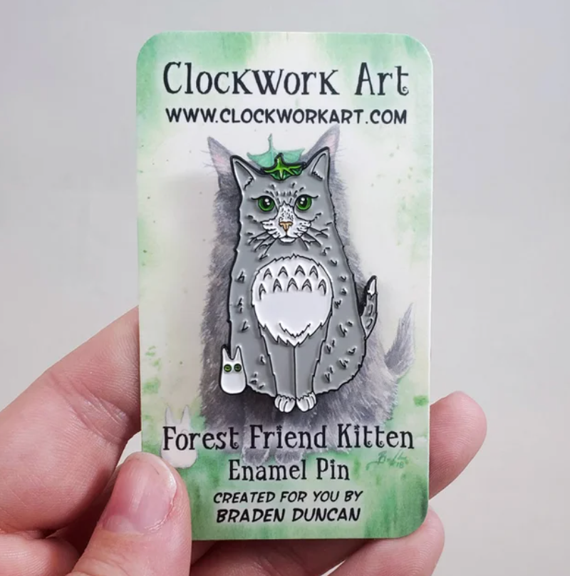 Clockwork Art "Forest Friend" Enamel Pin