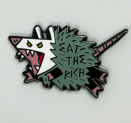 Strike Gently Co. "Eat the Rich" Enamel Pin