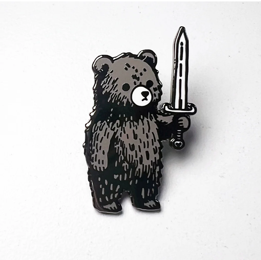 Strike Gently Co. "Murder Bear" Enamel Pin