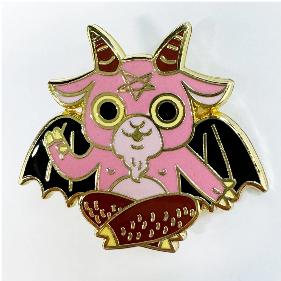 Strike Gently Co. "Cute Baphomet" Enamel Pin