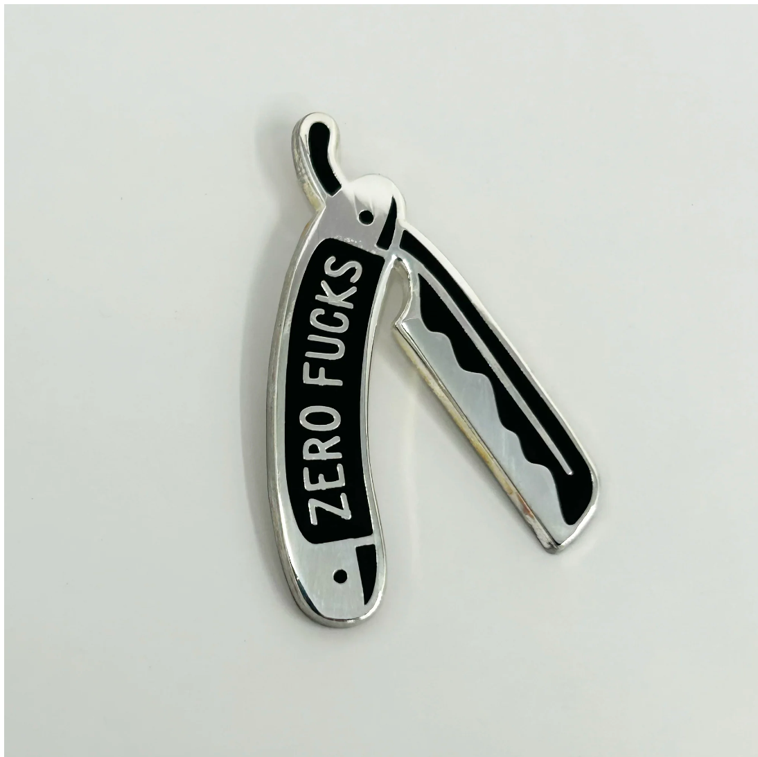 Strike Gently Co. "Razor" Enamel Pin