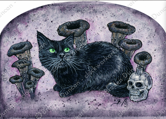 Clockwork Art "Fatal Fungi: Trumpet of Death" Print