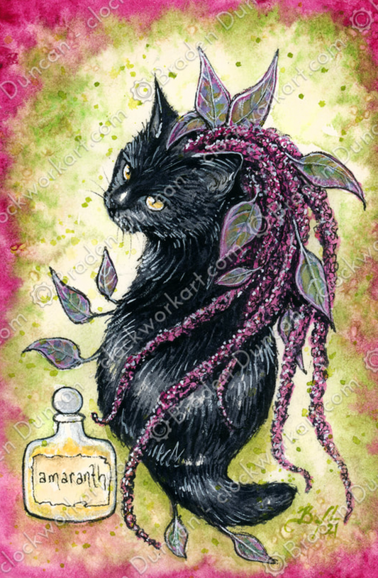 Clockwork Art "Poison Puss: Amaranth" Print