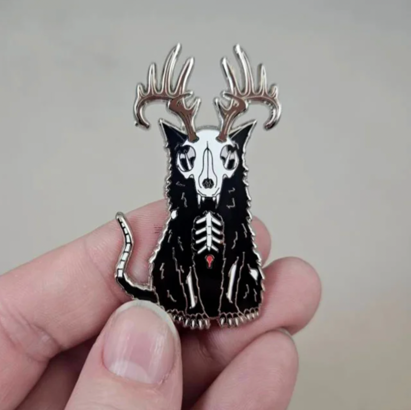 Clockwork Art "Wendig-Meow" Enamel Pin