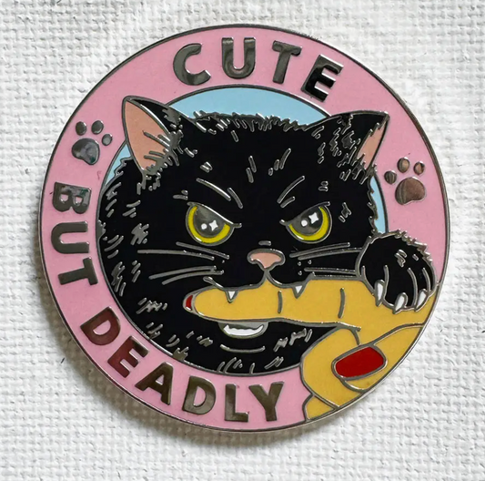 Strike Gently Co. "Cute But Deadly" Enamel Pin