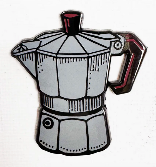 Strike Gently Co. "Espresso" Enamel Pin