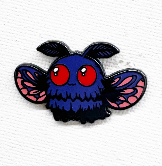 Strike Gently Co. "Mothman (Kawaii variant)" Enamel Pin