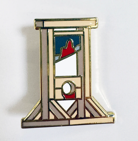 Strike Gently "Guillotine" Enamel Pin