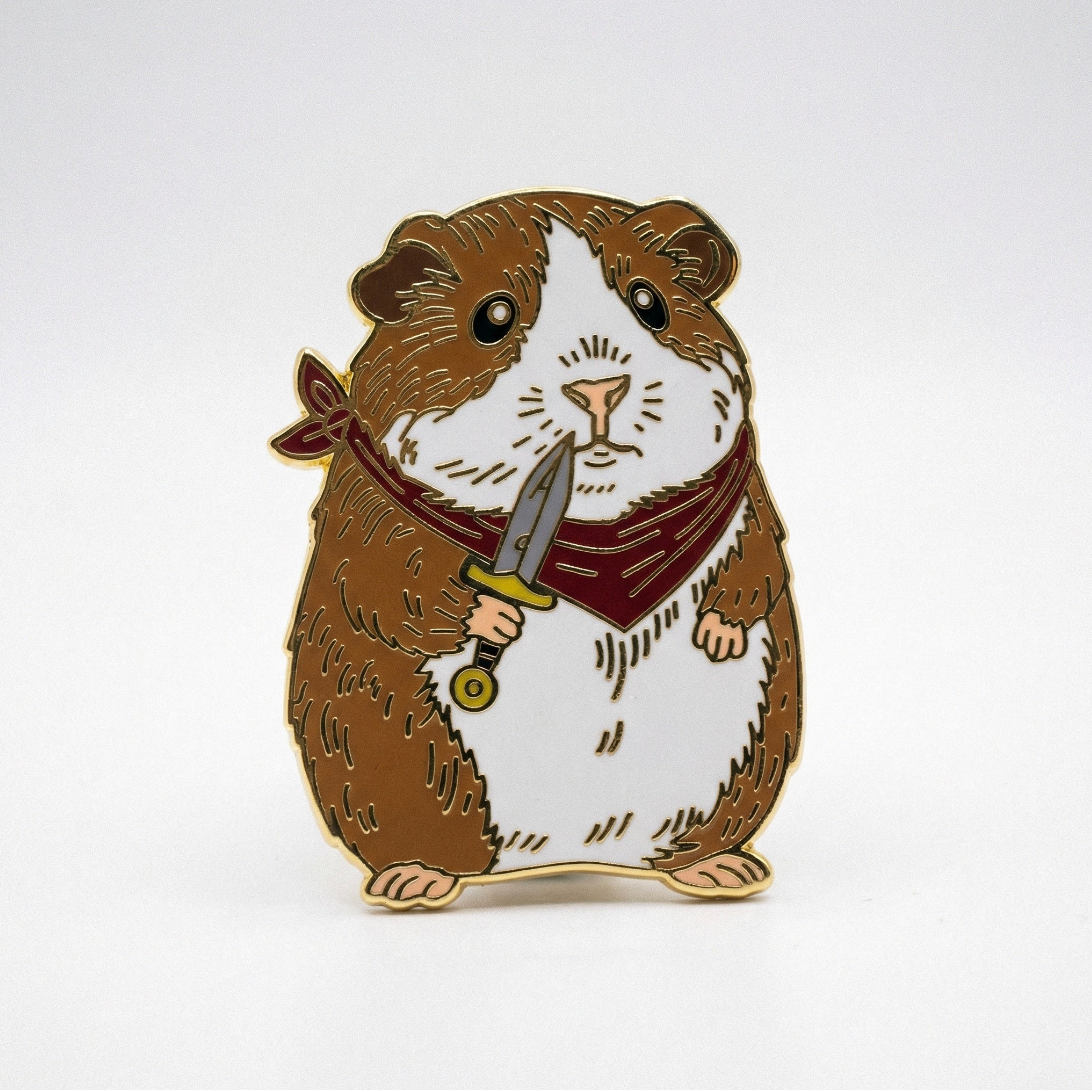 Strike Gently Co. "Guinea Pig" Enamel Pin