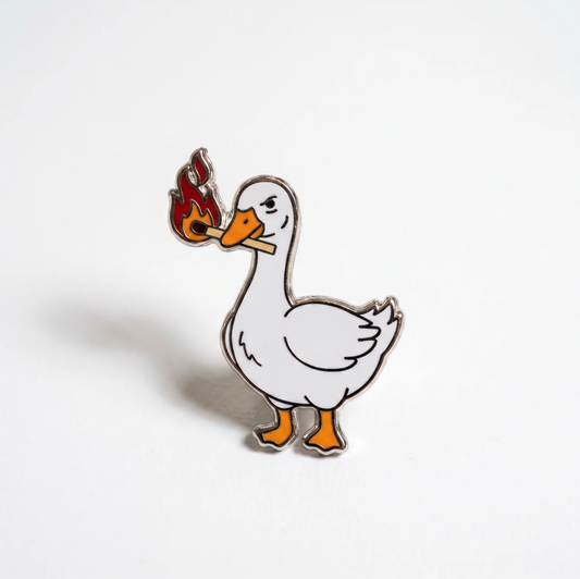 Strike Gently Co. "Arson Duck" Enamel Pin