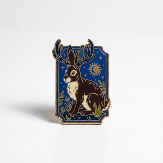 Strike Gently Co. "Jackalope" Enamel Pin