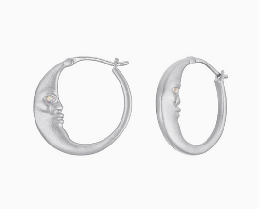 Leslie Francesca "La Lune" Earrings w/opal