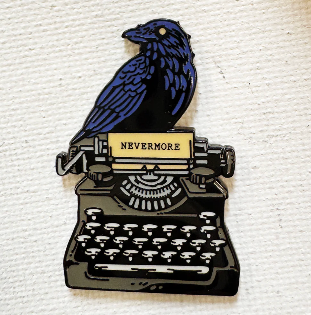 Strike Gently Co. "Nevermore Raven" Enamel Pin