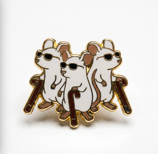 Strike Gently Co. "Three Blind Mice" Enamel Pin *PRE-ORDER*