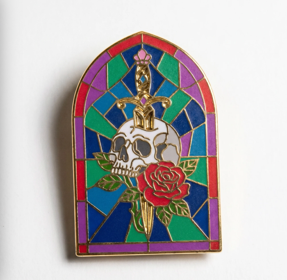 Strike Gently Co. "Stained Glass Dagger" Enamel Pin *PRE-ORDER*
